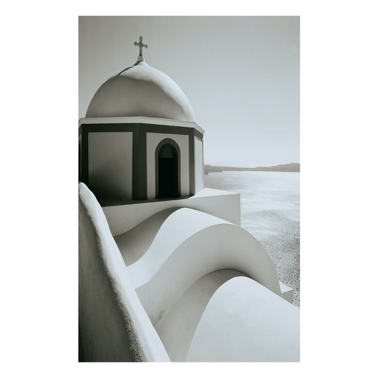 "Black and White II" Santorini Architecture Photography
