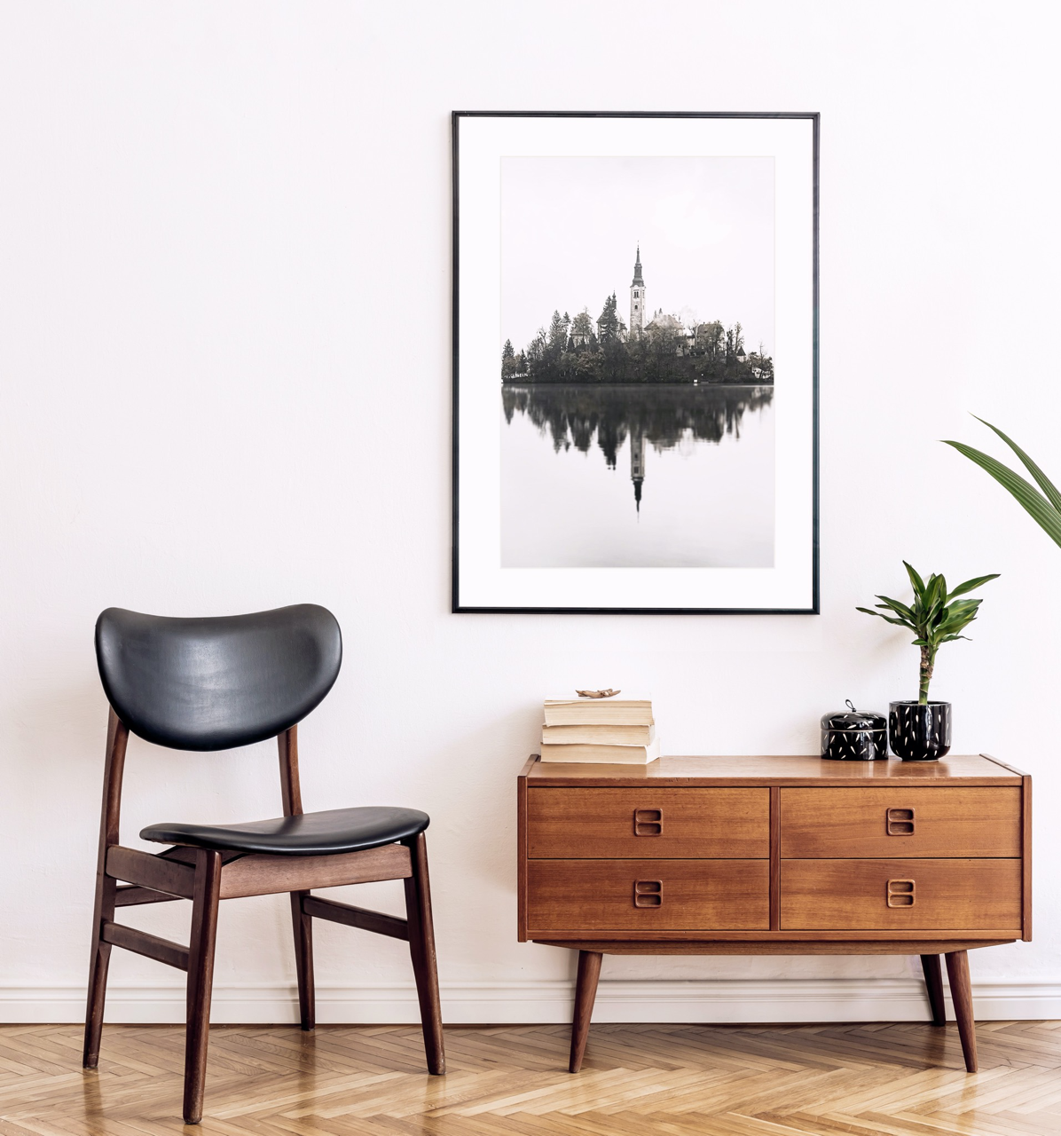 "Lake Bled" Black and White Fine Art Photography