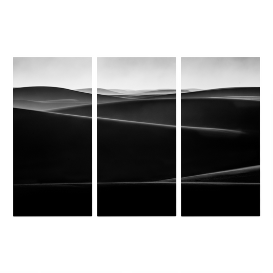 "Meditative Sand" Triptych, Desert Wall Art - Set of 3