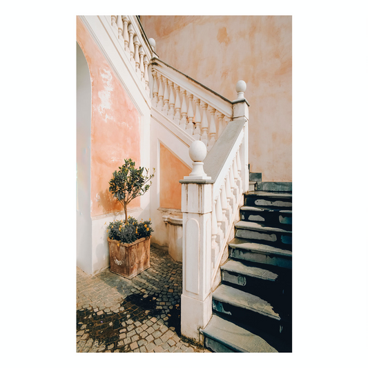 "White Bannister" Architecture Photography Art Print