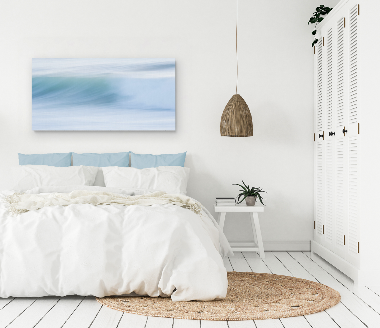 "White Wash" Abstract Coastal Wall Art