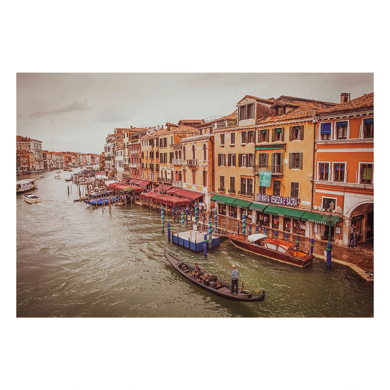 Fine Art Prints - "View From The Rialto Bridge" | Italy Photography Print