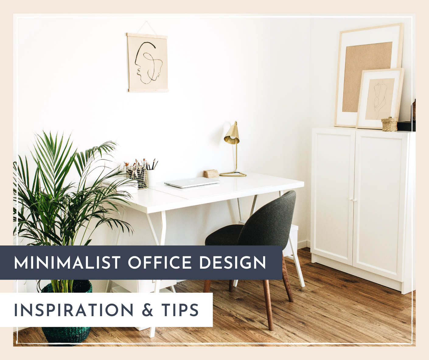 Minimalist best sale office table