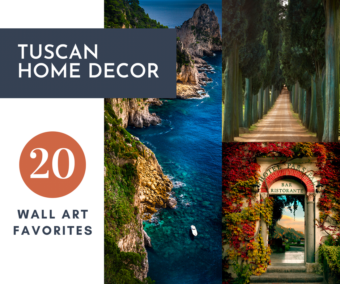 Tuscan Wall Art: "From Italy, With Love"