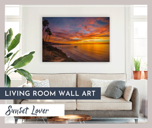 Living Room Wall Art for the Sunset Lover