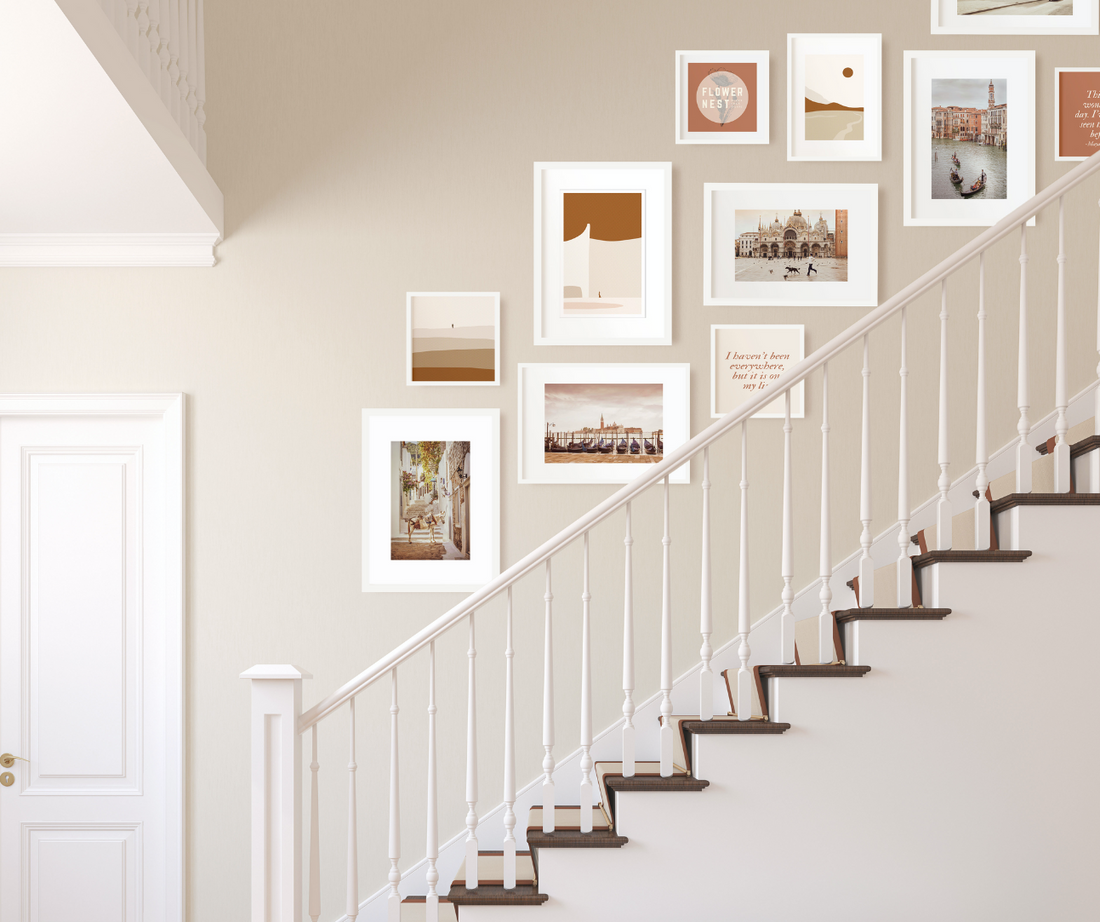Staircase Gallery Wall - Design Tips & Layouts