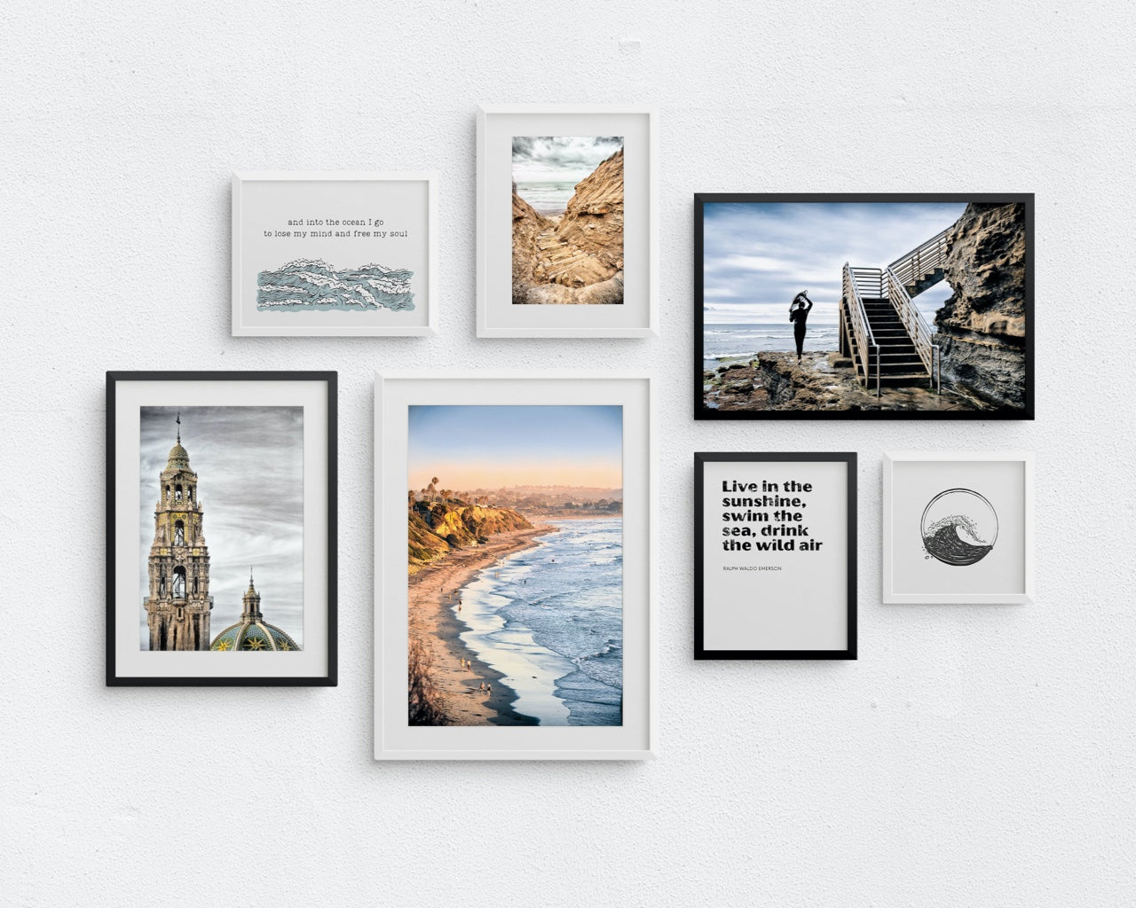 "San Diego Vibes" Gallery Wall Art