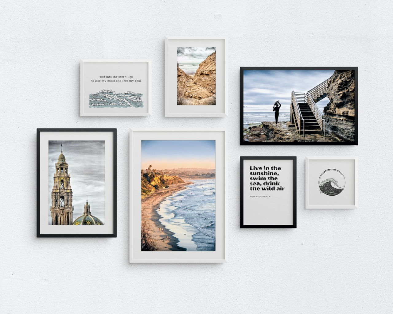 San Diego Vibes Gallery Wall Collection