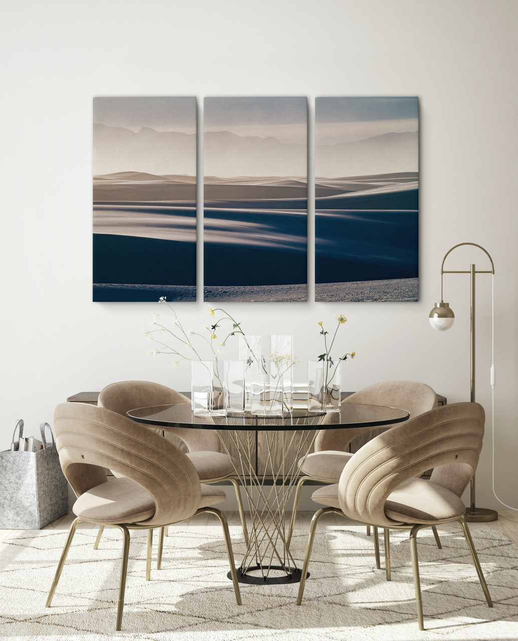 "Any Way the Wind Blows" Triptych | Desert Wall Art Set