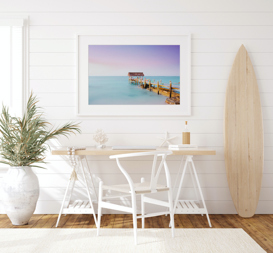 "Piering in Pastel" Coastal Wall Art