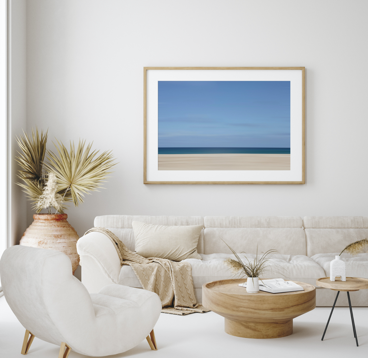 "Serene" Abstract Coastal Wall Art
