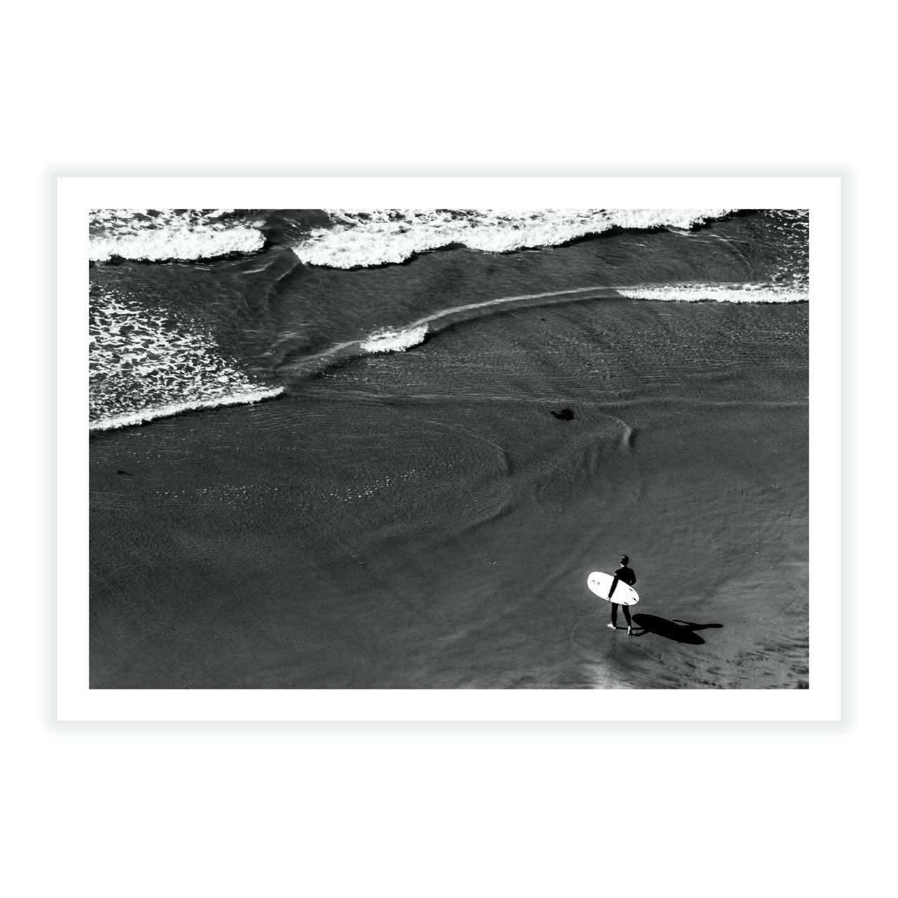 Shadow – Limited Edition Black & White Surfer Fine Art Print – MK