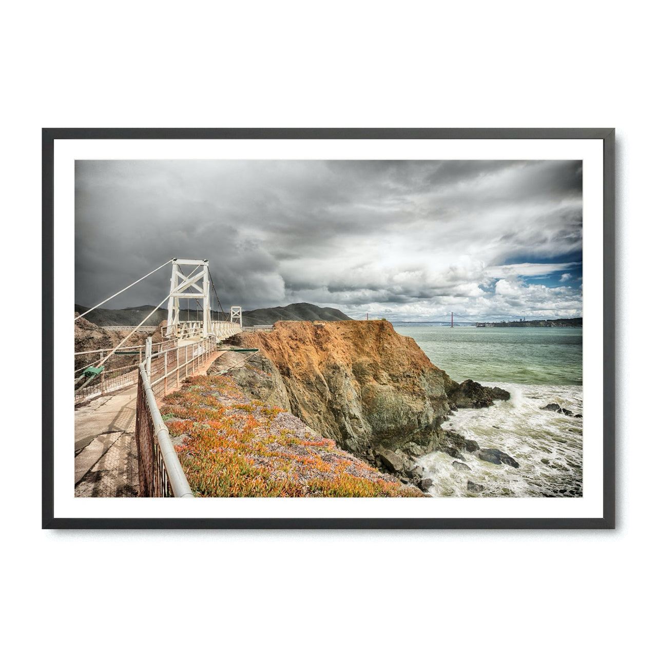 Two Suspension Bridges - Fine Art Print