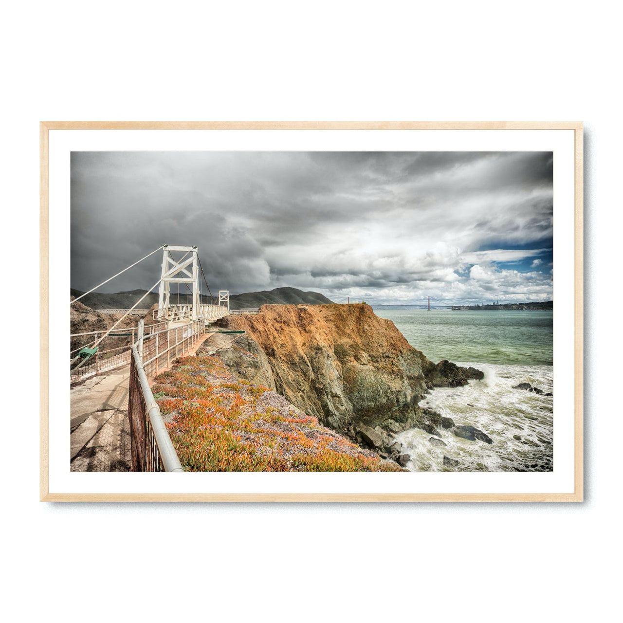 Two Suspension Bridges - Fine Art Print