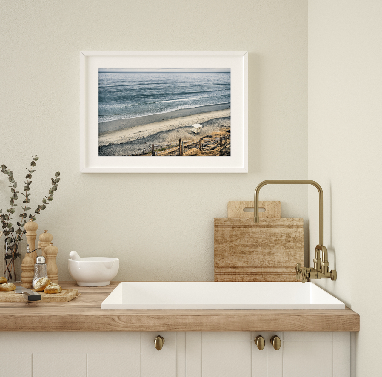 "Couple at Beacon's" Coastal Wall Art
