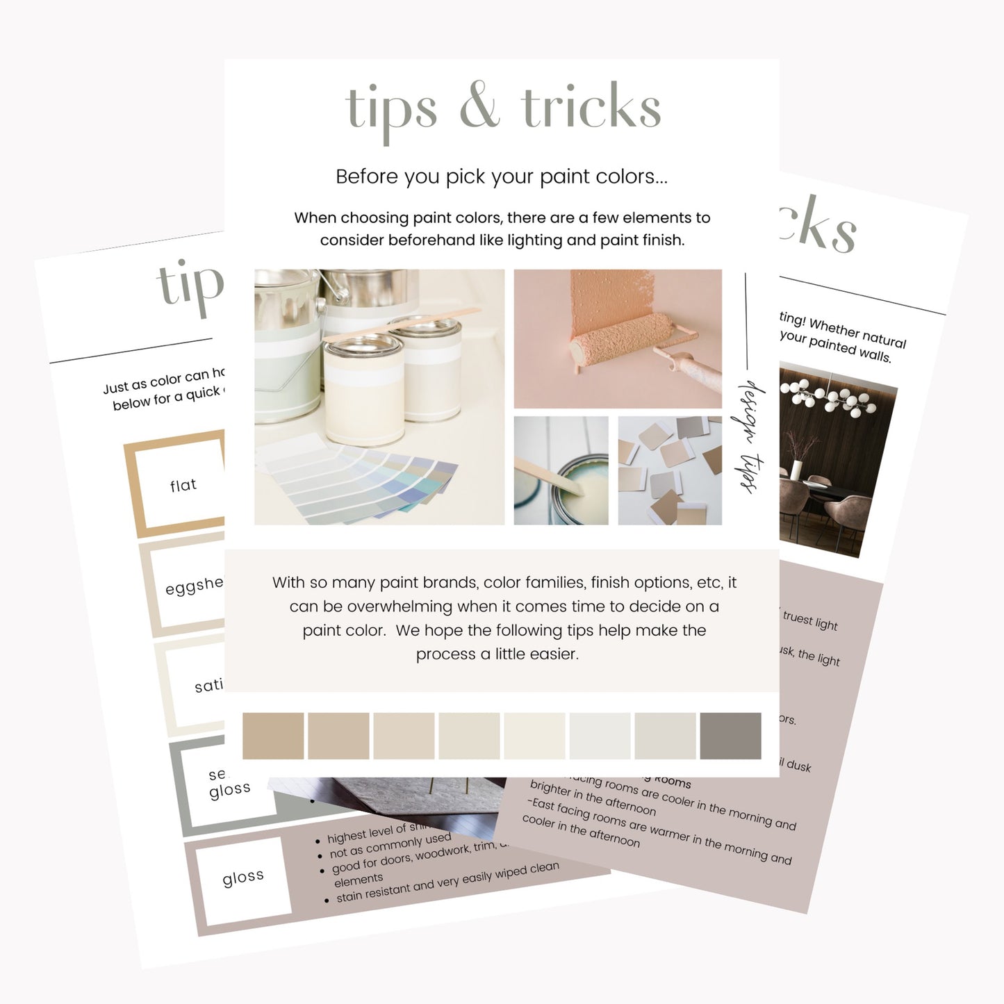 Modern Dining Room Paint Palettes | Sherwin Williams PDF