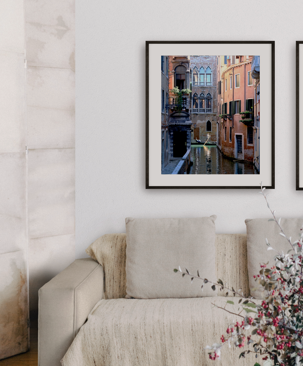 "Sunlit Gondolier" | Italy Photography Print