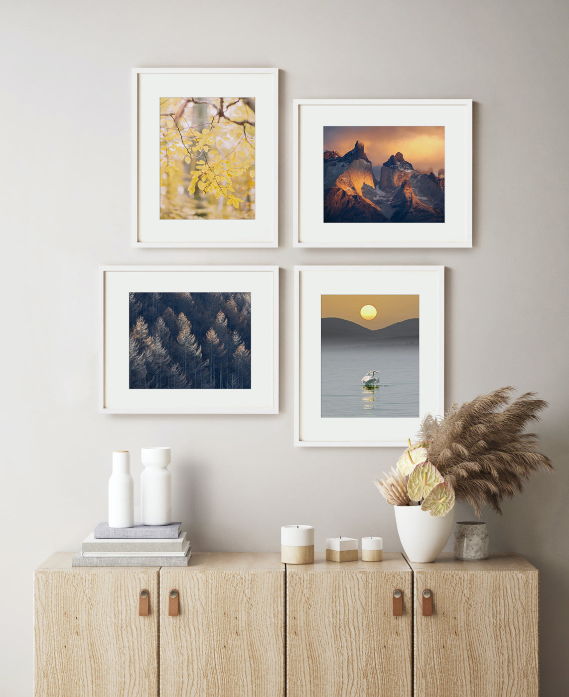 Equinox Gallery Wall | 4 Piece Art Set