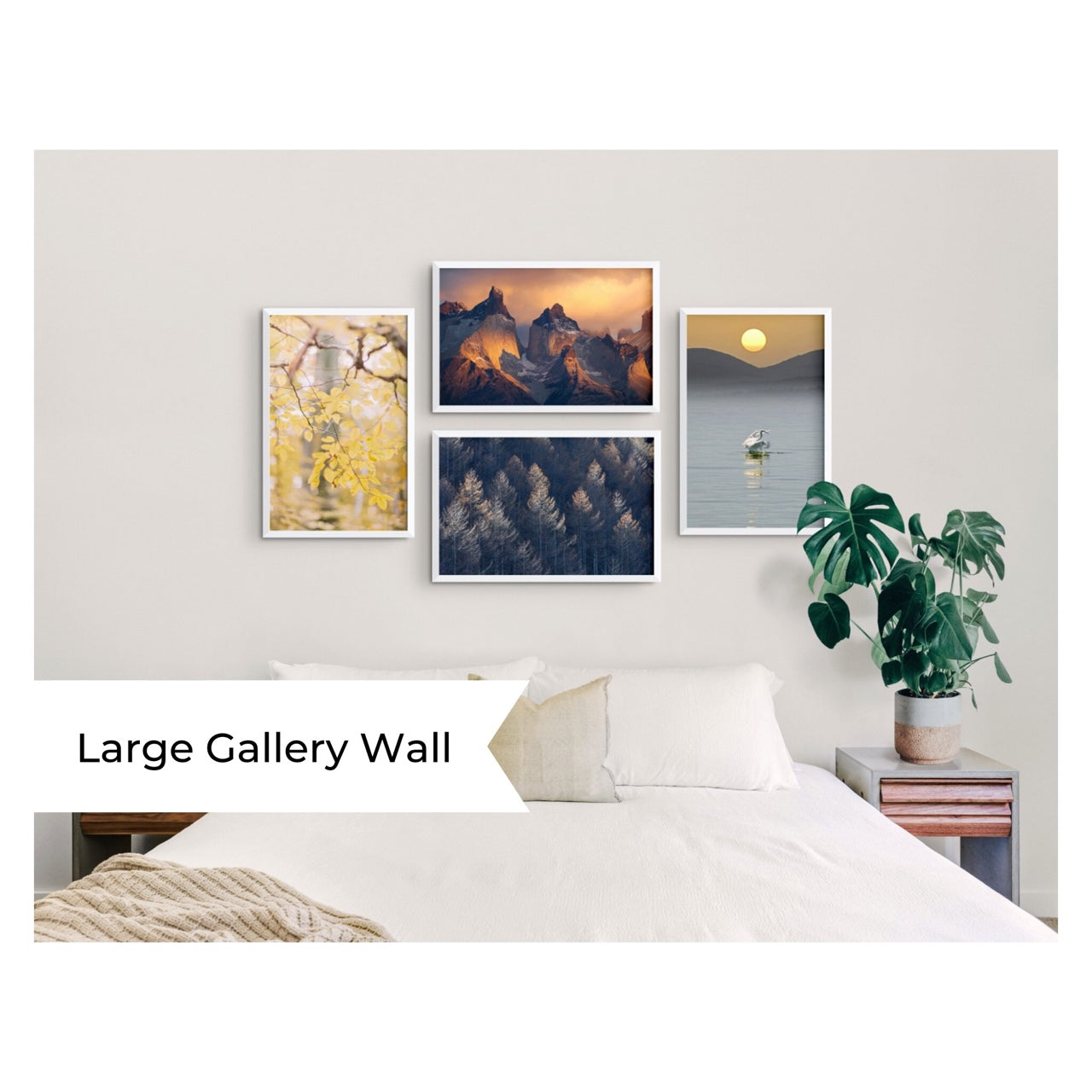 Equinox Gallery Wall  4 Piece Art Set - MK Envision Galleries