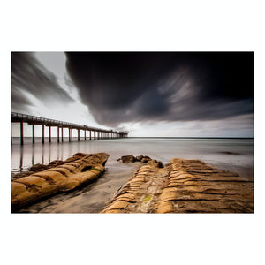 Fine Art Prints - "Black Clouds" | Beach Photo Art