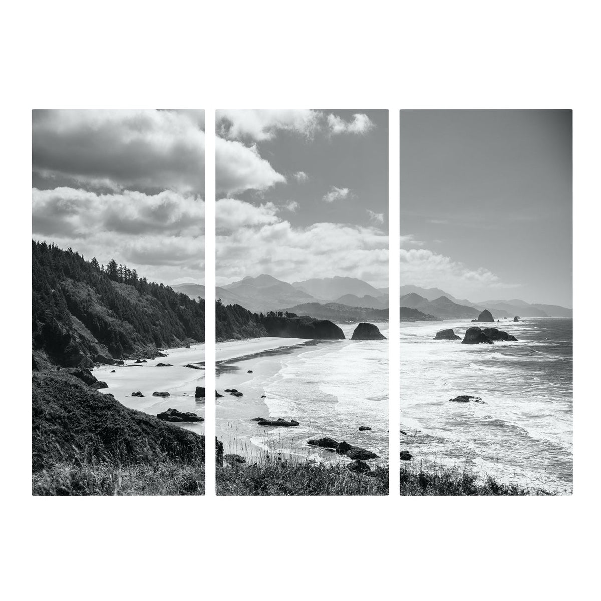 Fine Art Prints - "Crescent Beach" Triptych | Coastal Wall Art Set