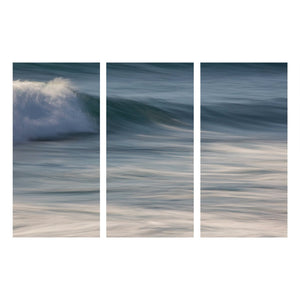 Fine Art Prints - "Deep Blue Surf Triptych" | Coastal Abstract Photography