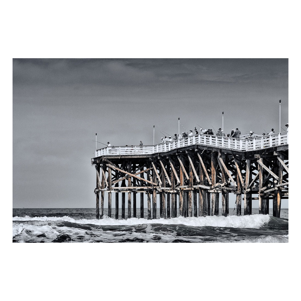 Fine Art Prints - Fishing At Crystal Pier II