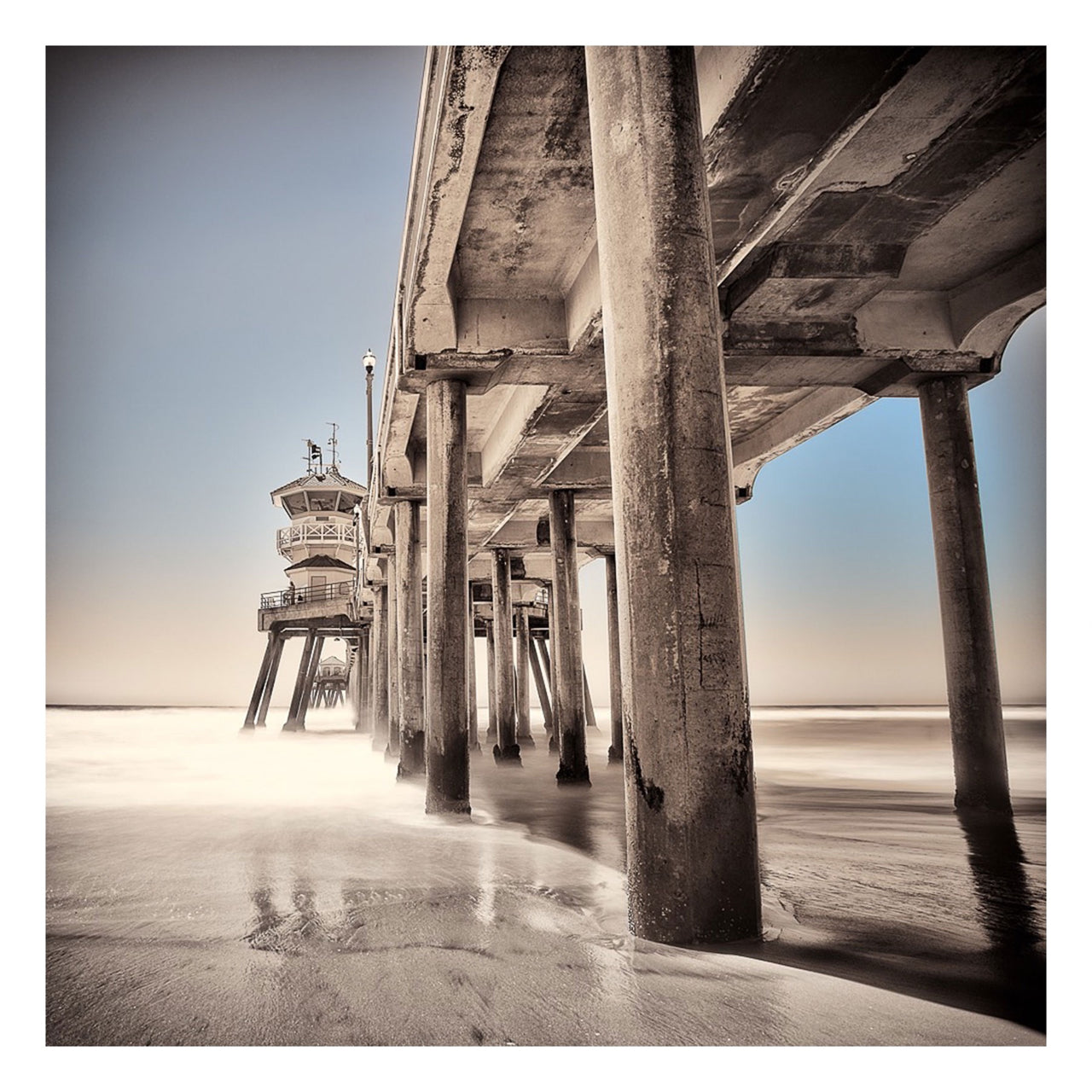 Huntington Beach Pier II  Coastal Photography Print - MK Envision  Galleries