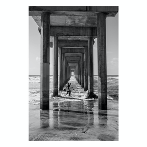 Fine Art Prints - "Infinity" | Black & White Ocean Pier Photograph