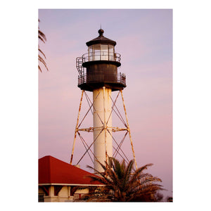 Fine Art Prints - "Lighthouse At Sunset" | Coastal Photography Prints