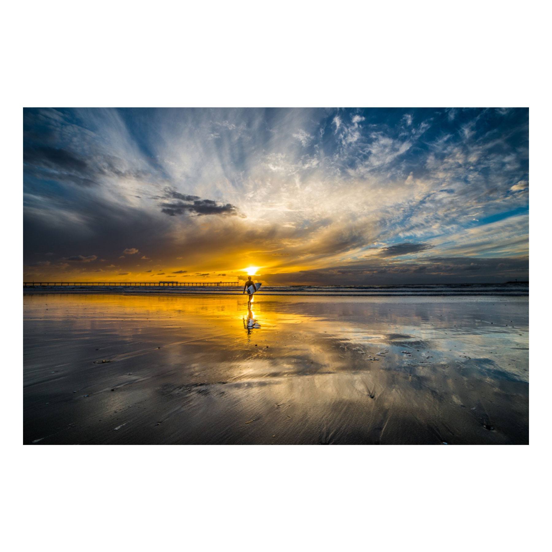 Fine Art Prints - "OB Surfer Reflecting" | Coastal Photography Prints