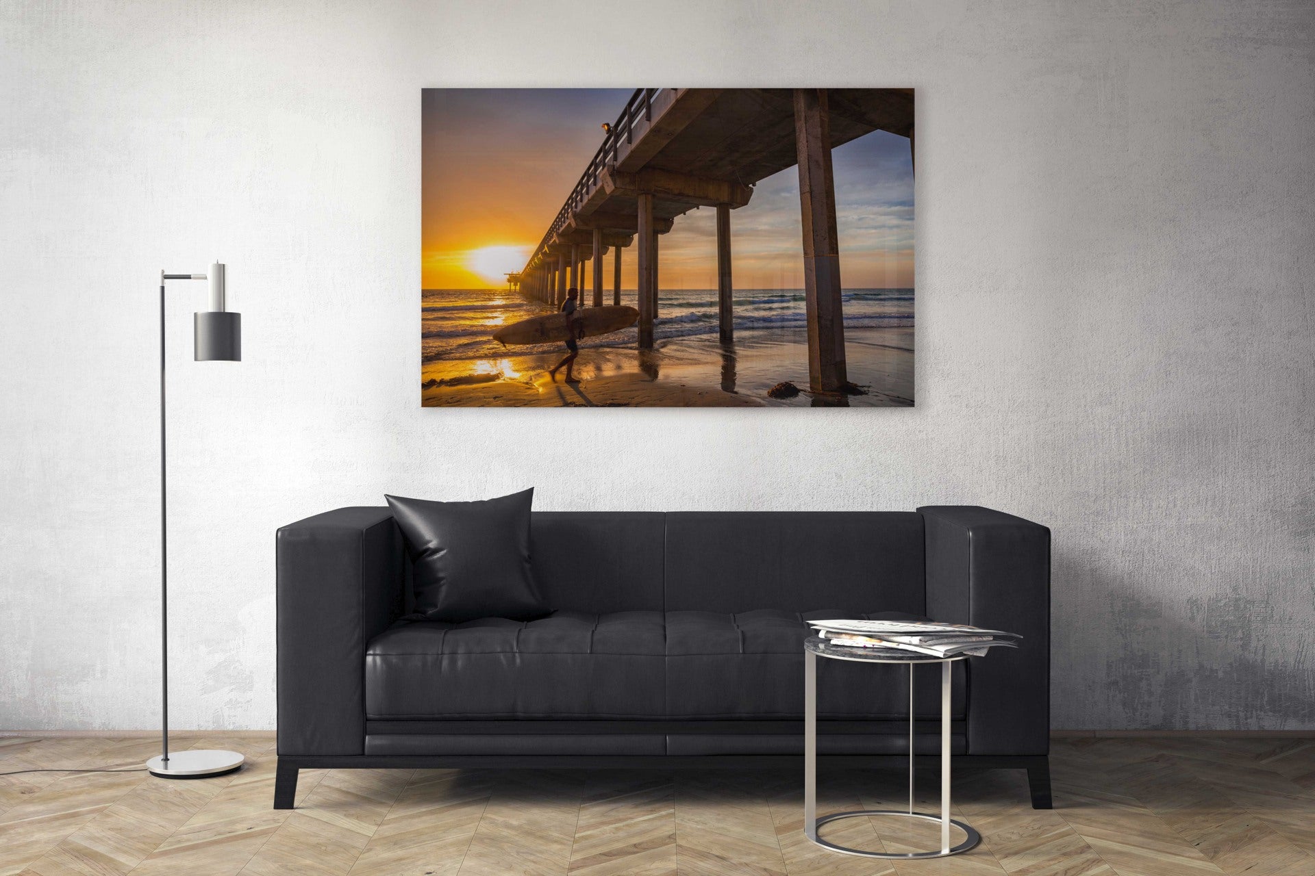 Fine Art Prints - "Scripps Surfer At Sunset" | Coastal Photography Prints