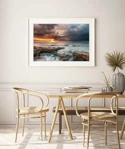 Fine Art Prints - "Stormy Sunset Cliffs" | Coastal Photography Print