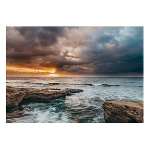 Fine Art Prints - "Stormy Sunset Cliffs" | Ocean Photography Prints