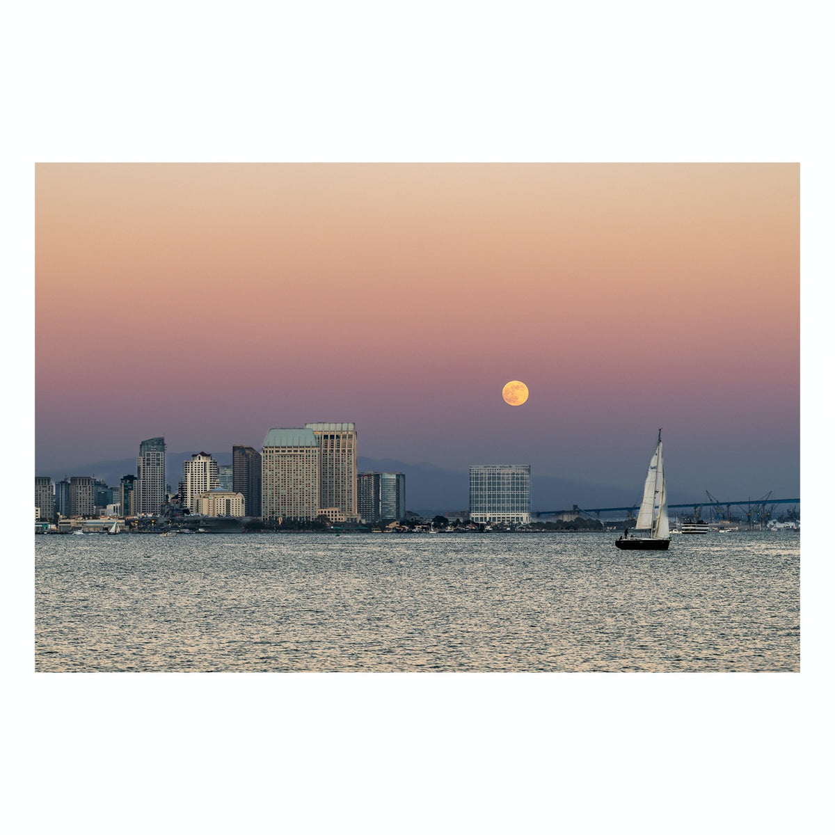 Fine Art Prints - "Strawberry Moonrise" | Coastal Photography Prints