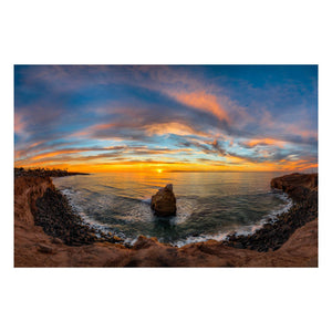 Fine Art Prints - "Sunset Cliffs Pano" | Coastal Photography Prints