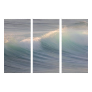 Fine Art Prints - "Translucent Curl Triptych" | Coastal Abstract Photography