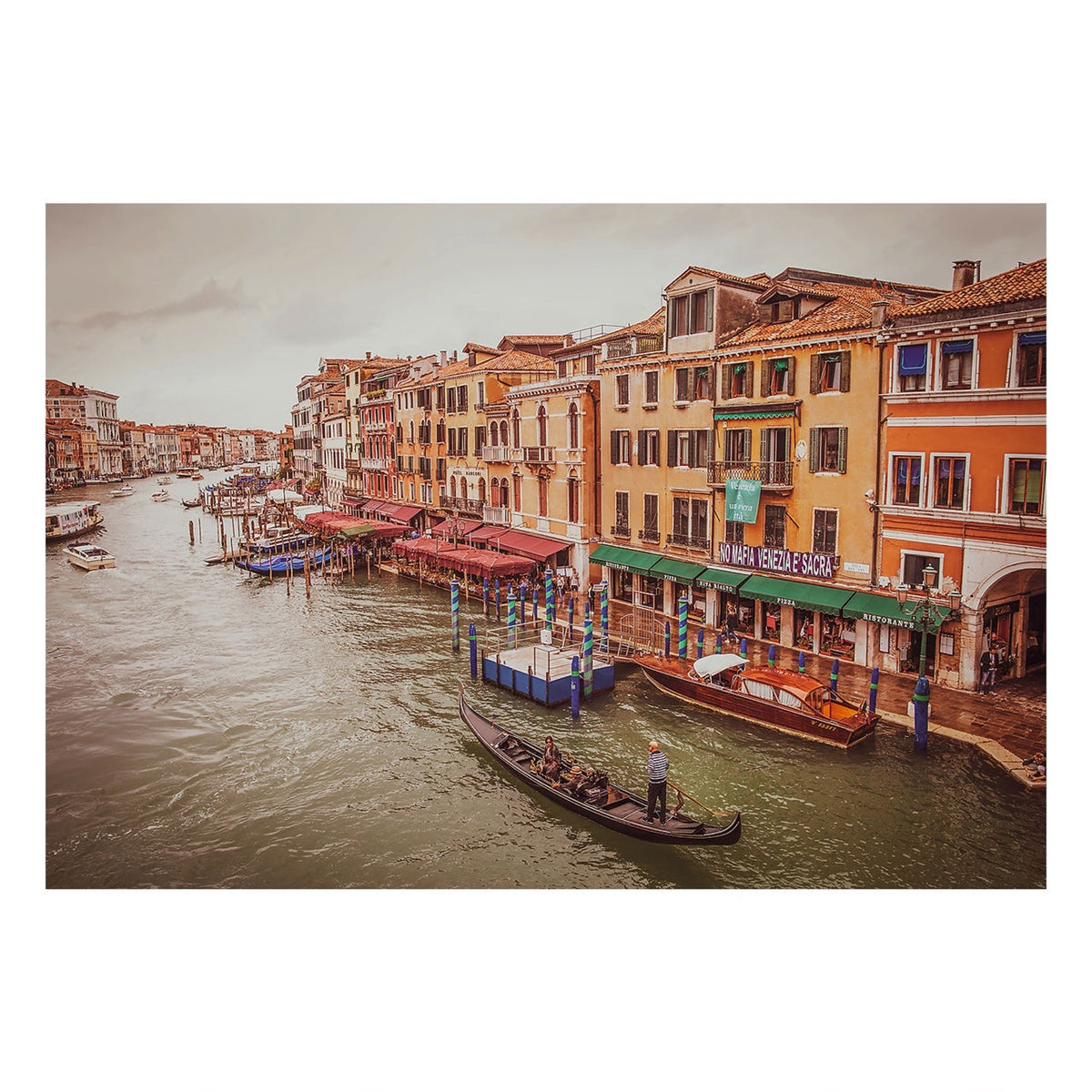 Fine Art Prints - "View From The Rialto Bridge" | Italy Photography Print