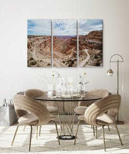Fine Art Prints - "Winding Roads Of Canyonlands" Triptych | Desert Wall Art Set