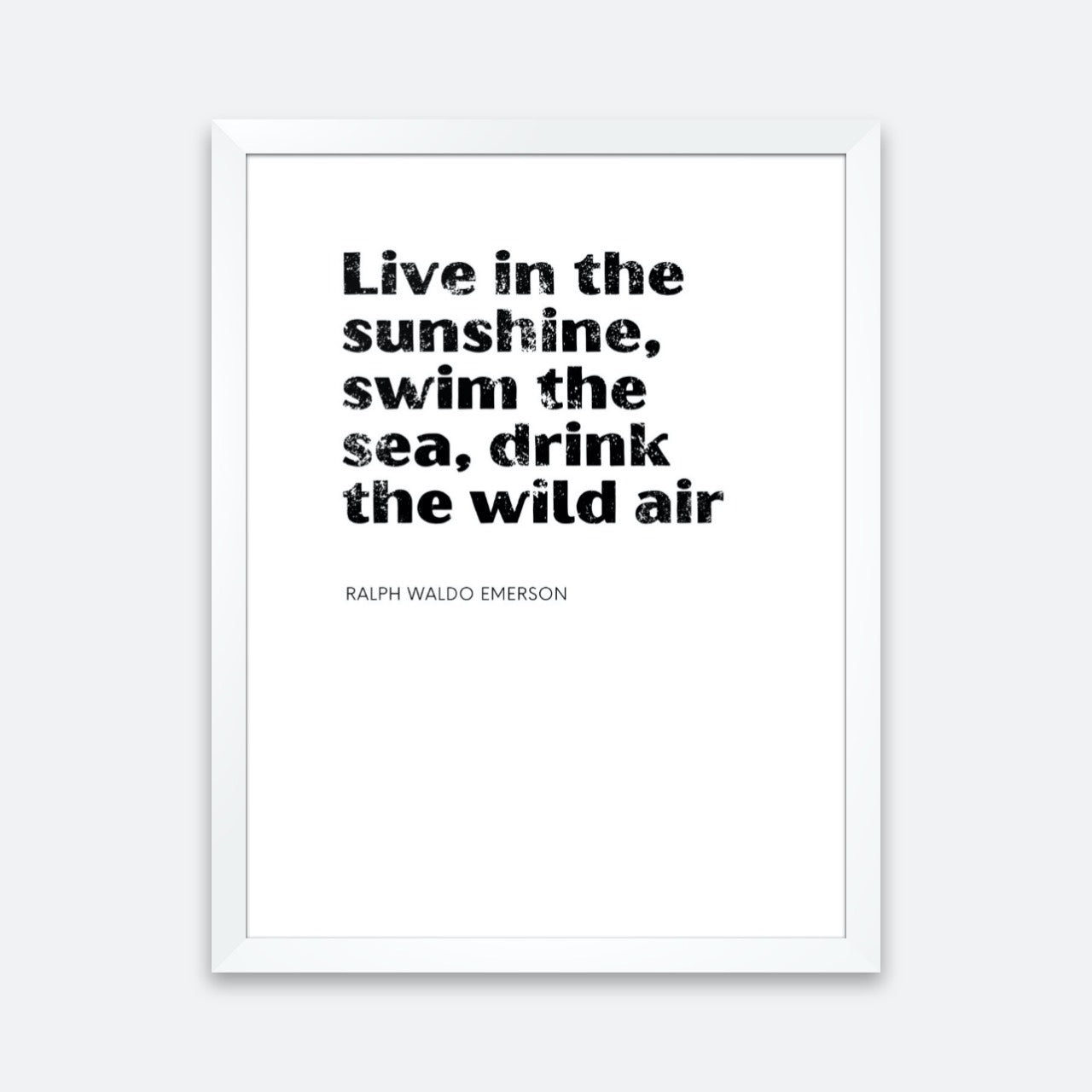 Graphic Art Print - "Live In The Sunshine" | Graphic Art Print