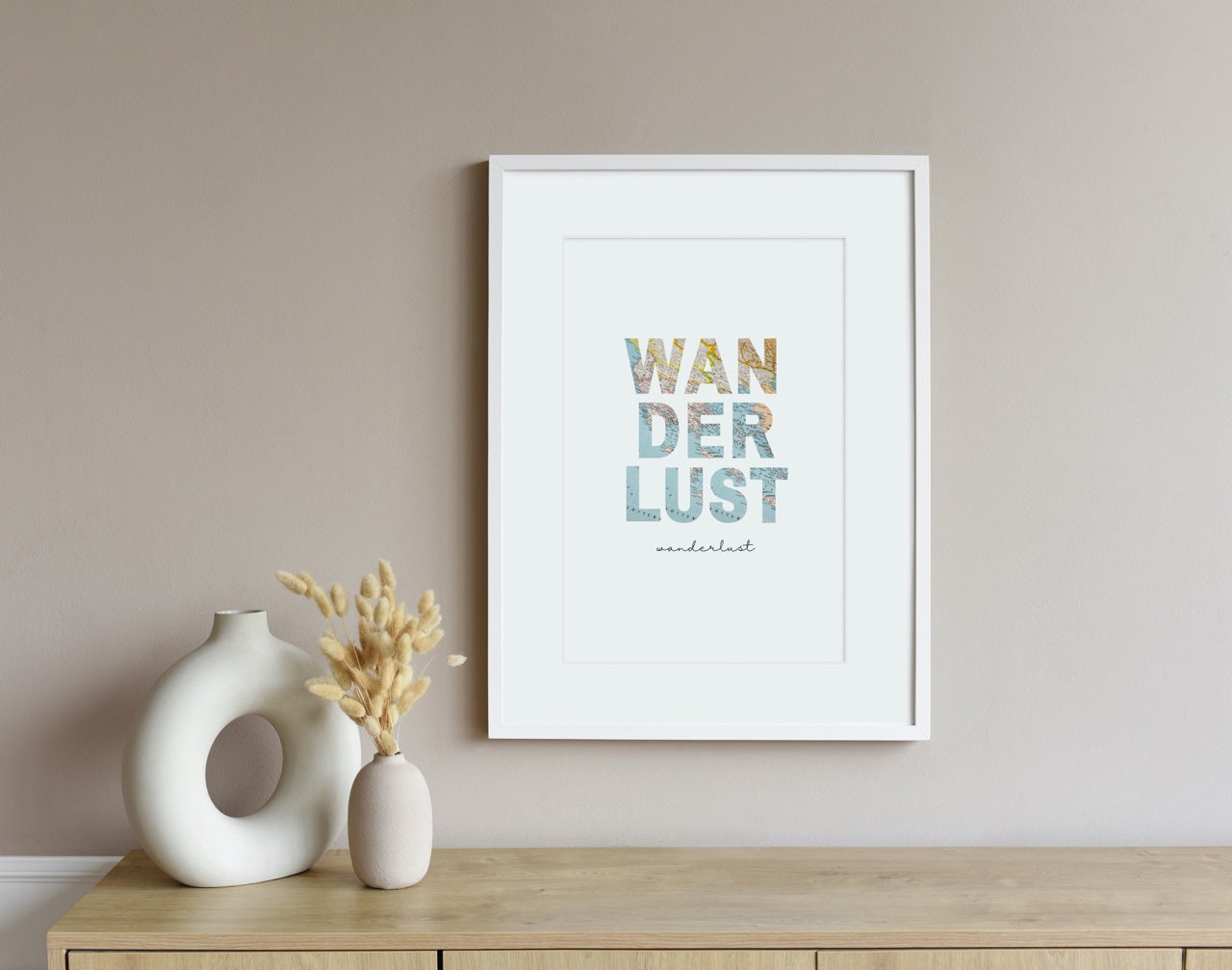 Graphic Art Print - "Wanderlust" | Graphic Art Print