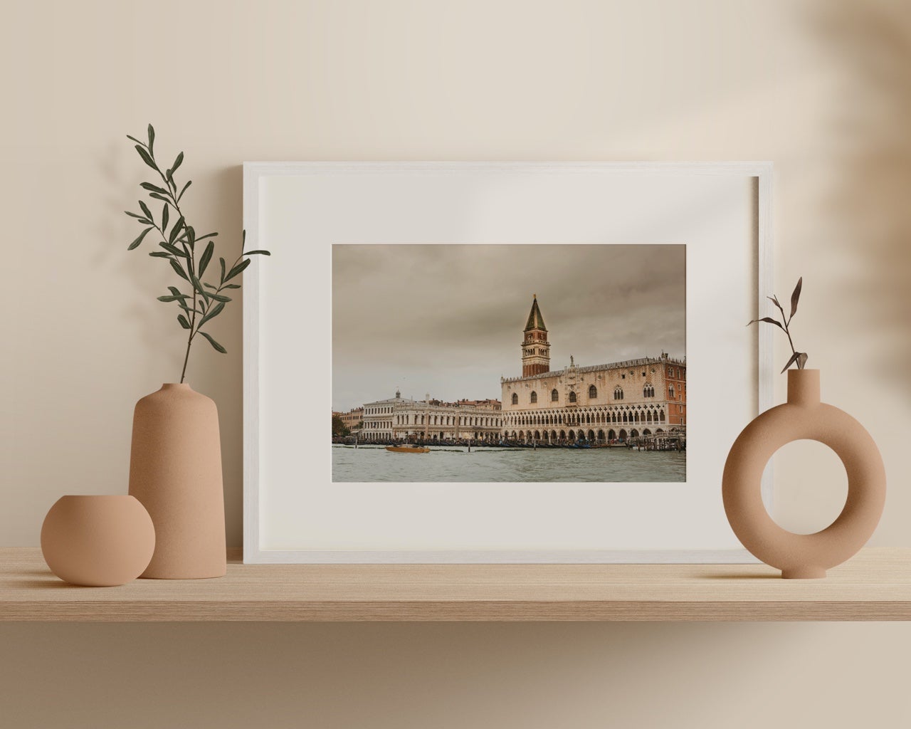 Matted Prints - "Approaching Venice For The First Time" | Matted Print