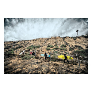 Matted Prints - "Beacon's Surfers" | Matted Print