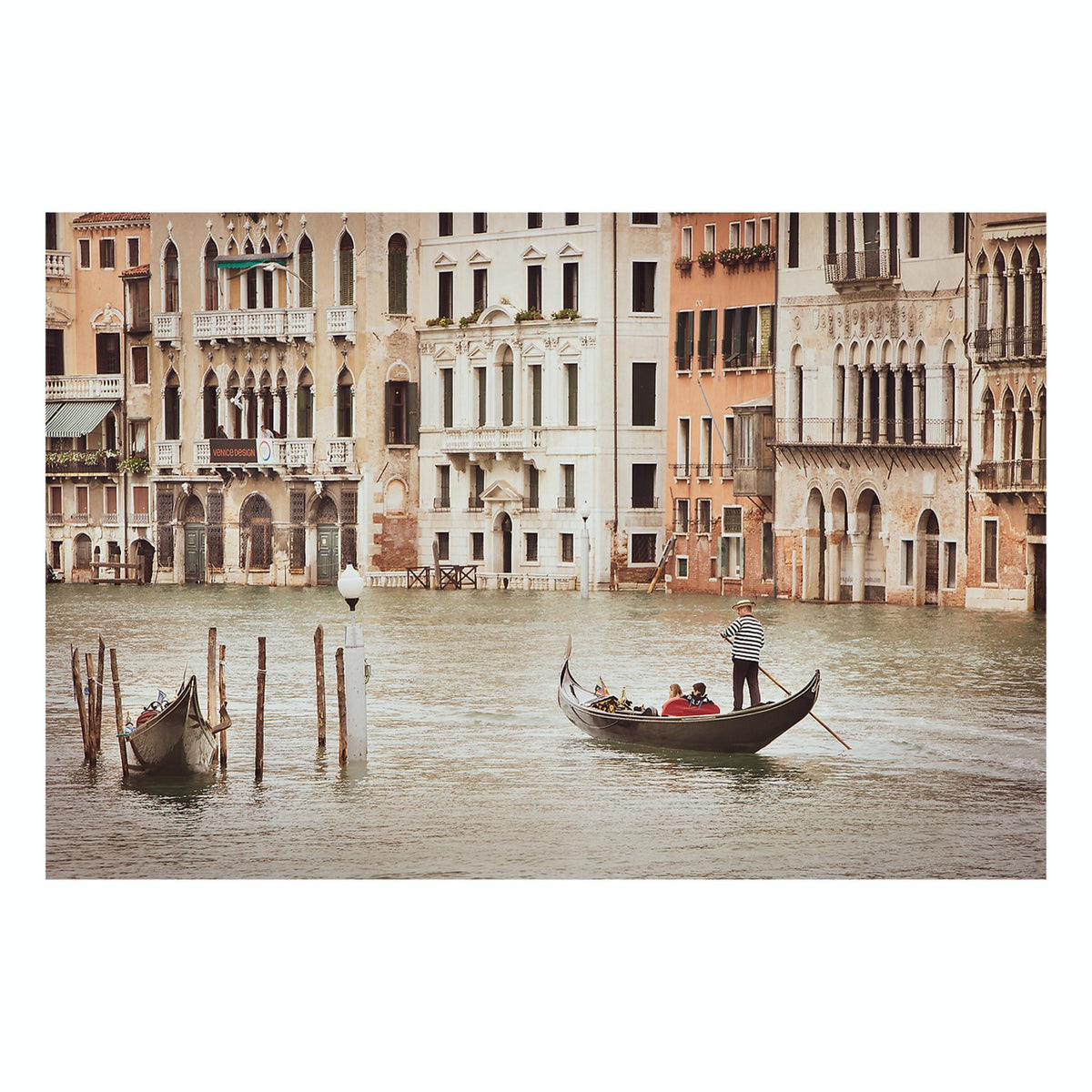 Matted Prints - "Gondola Ride In Venice" | Matted Print