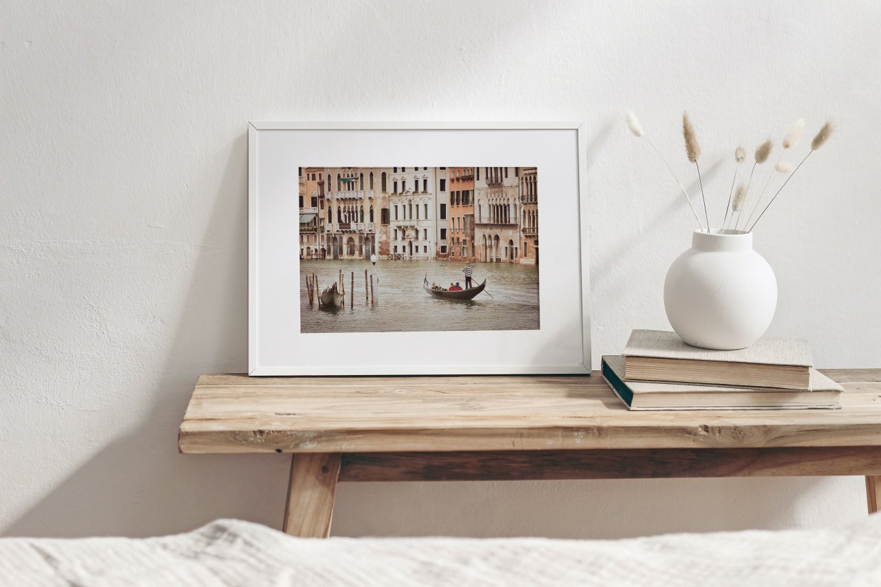 Matted Prints - "Gondola Ride In Venice" | Matted Print