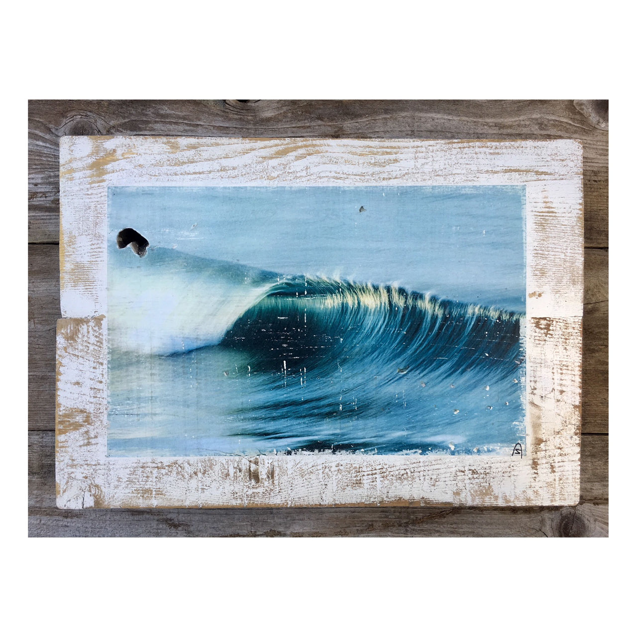 Wood Art Print - Blue Crush