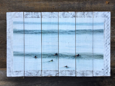 Wood Art Print - "Summer Surf"| Wood Surf Wall Art