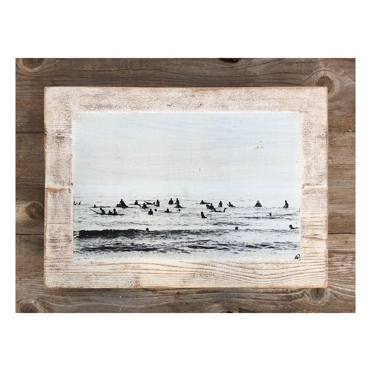Wood Art Print - Surf Lineup