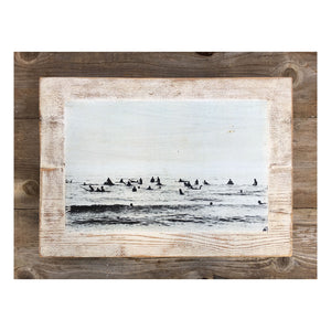 Wood Art Print - Surf Lineup